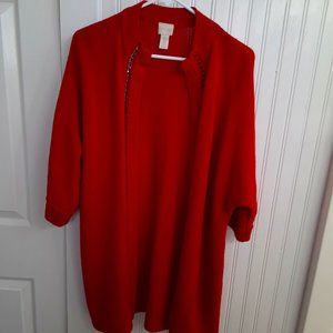 Red Chico's cardigan